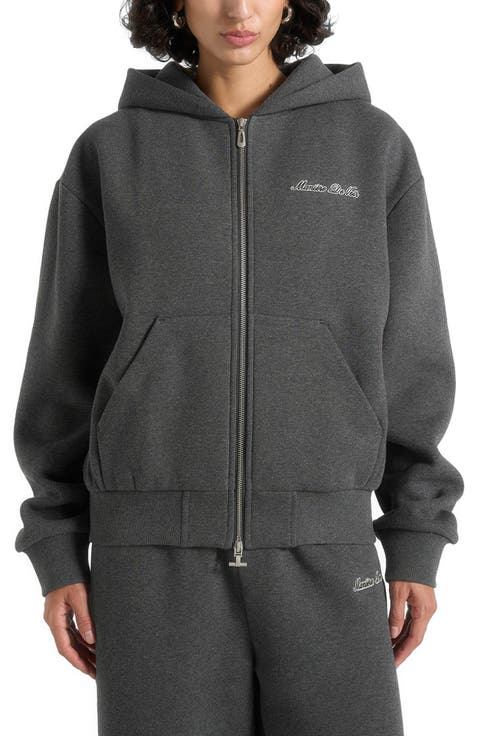 Unisex Signature Relaxed Fit Zip Hoodie