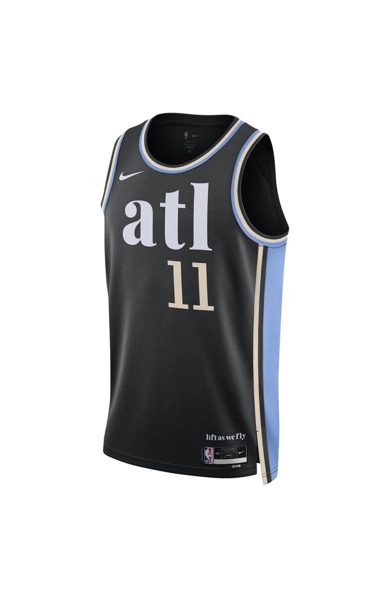 Nike Unisex Nike Trae Young Black Atlanta Hawks 2023/24 Swingman Jersey - City Edition, Alternate, color, 