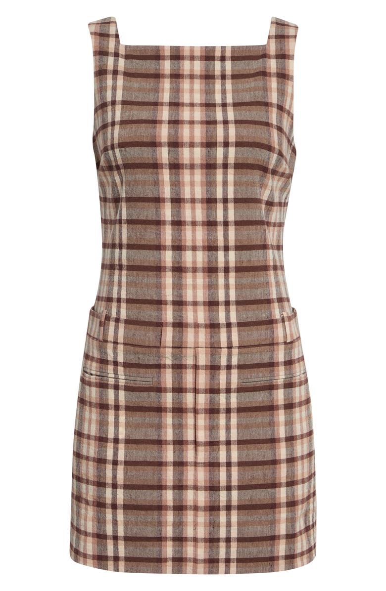 STAUD Shea Shift Dress, Main, color, Tuscany Plaid