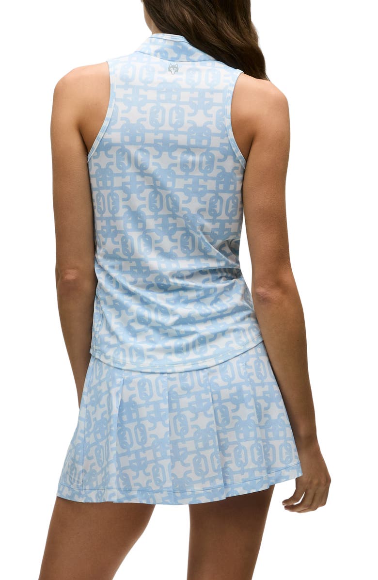 Greyson Alpha Glyph Half Zip Performance Top, Alternate, color, Wolf Blue