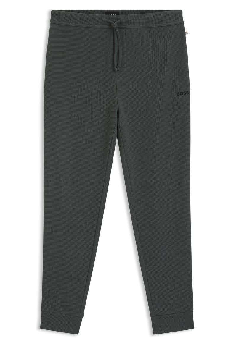 Waffle Knit Lounge Pants, Alternate, color, OPEN GREEN