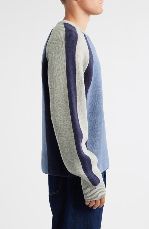 Obey Raglan Sleeve Sweater In Multi