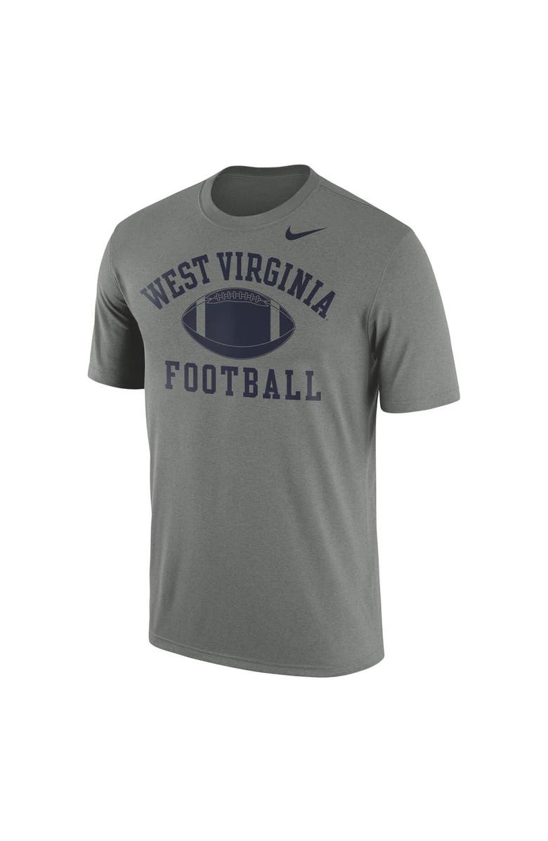 Nike Men's Nike Heather Gray West Virginia Mountaineers Legend Football Arch Performance T-Shirt, Alternate, color, 
