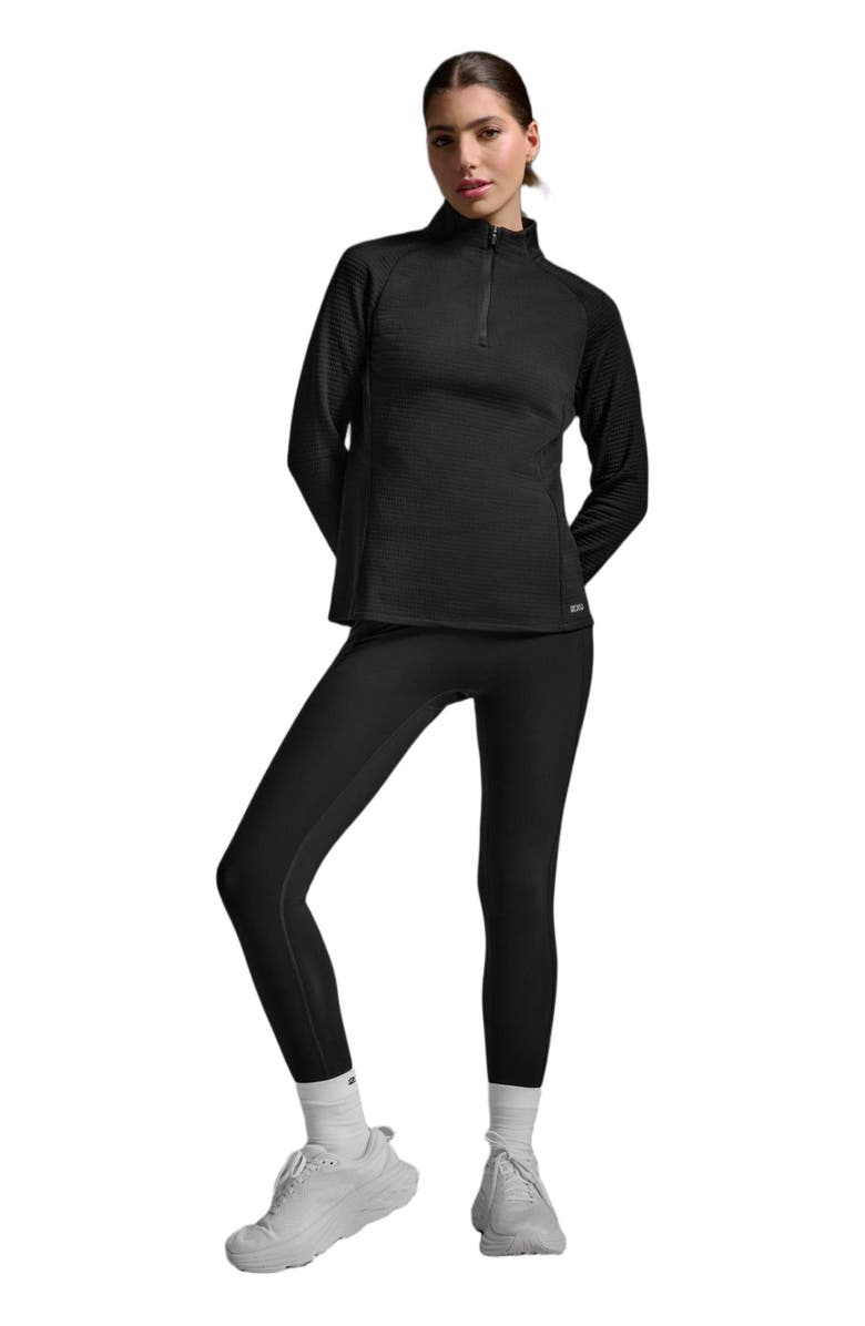 2XU Women's Ignition Haptic 1/4 Zip, Main, color, Black/Silver Reflective
