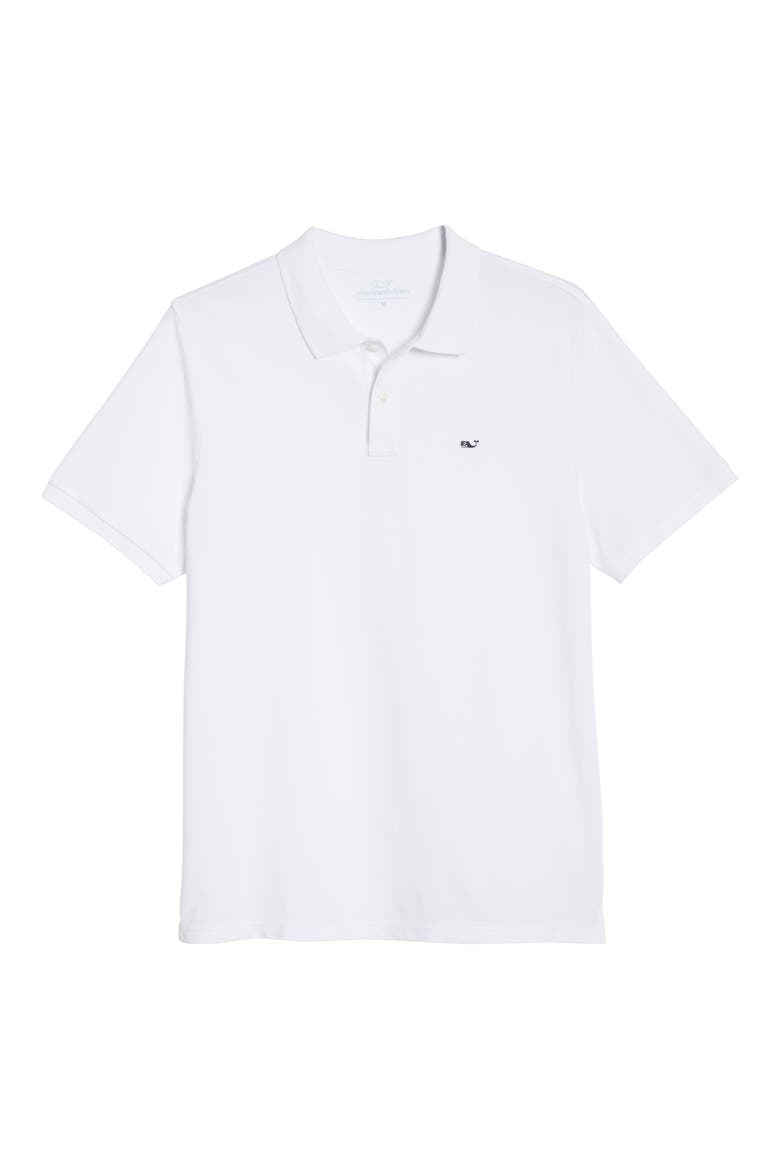 Regular Fit Stretch Piqué Polo, Alternate, color, WHITE CAP