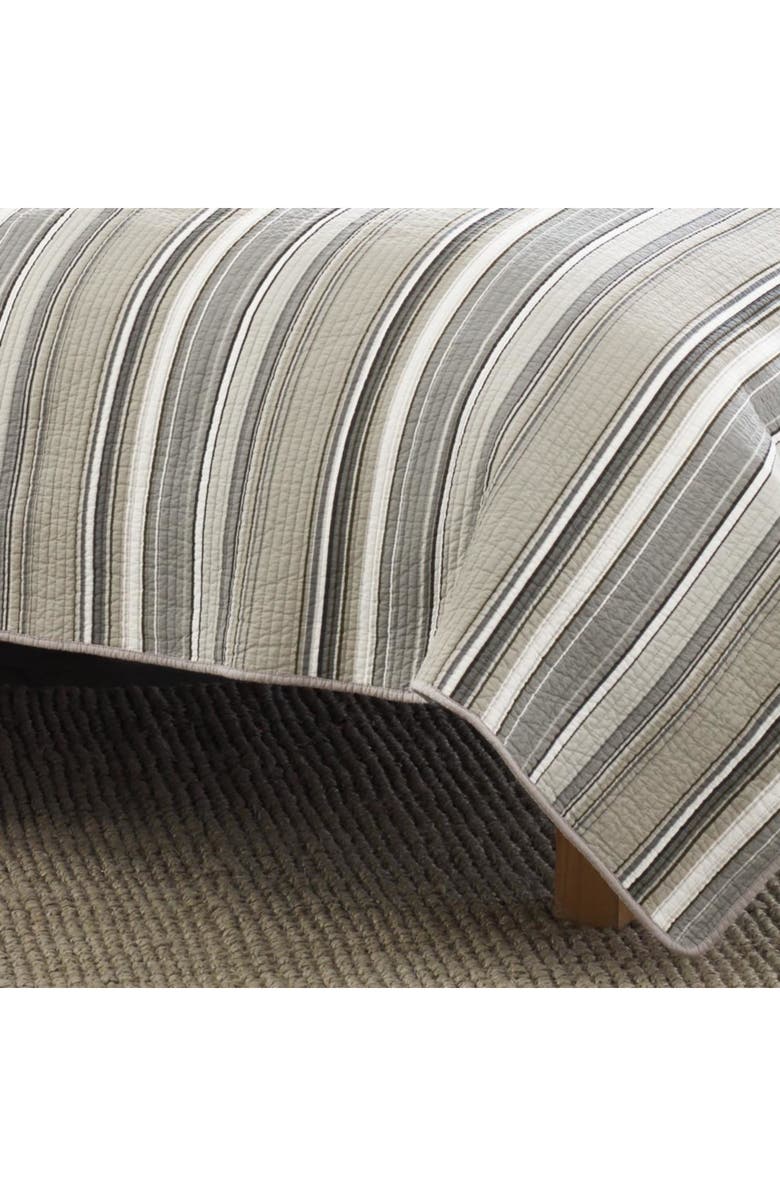 STONE COTTAGE Fresno Quilt & Sham Set, Alternate, color, Dark Grey