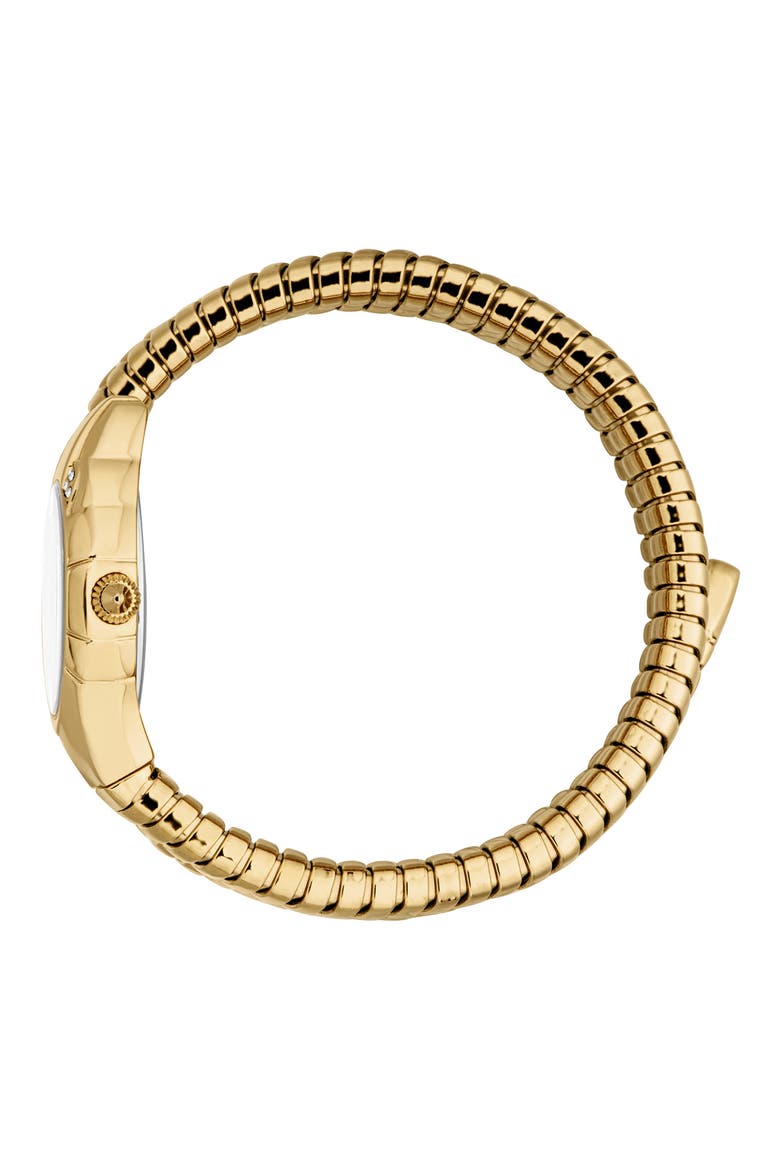 Aria Snake Wraparound Bracelet Watch, 22.5mm x 32.5mm, Alternate, color, GOLD