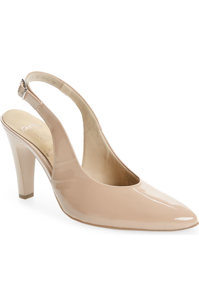 ara Faith Pointed Toe Slingback Pump, Main, color,