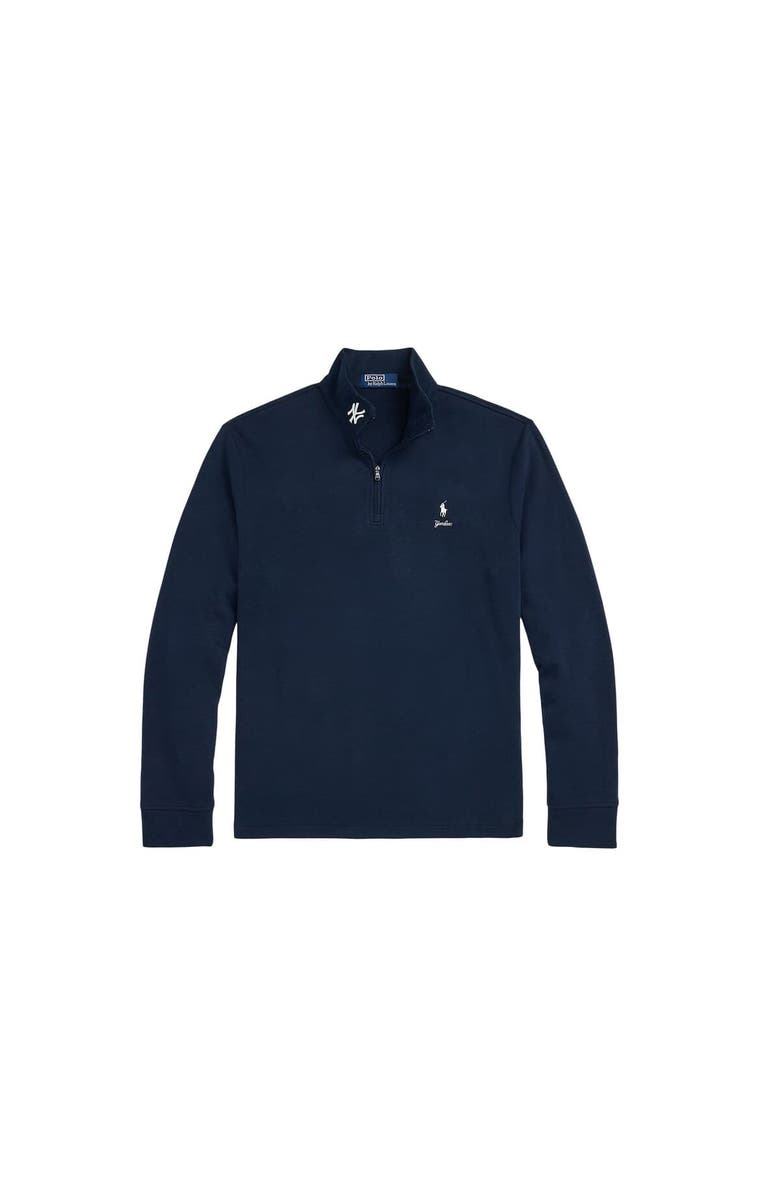 Polo Ralph Lauren Men's Polo Ralph Lauren  Navy New York Yankees Estate Quarter-Zip Sweatshirt, Alternate, color, 