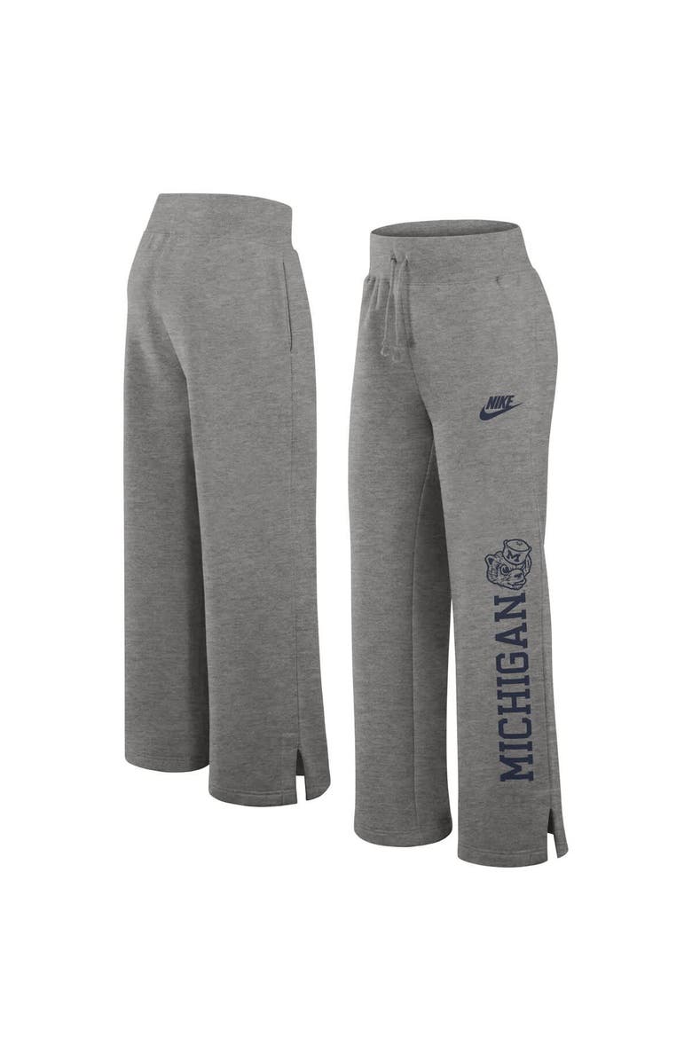 Nike Women's Nike Heather Gray Michigan Wolverines Legacy One Line Phoenix Fleece Sweatpants, Main, color, 