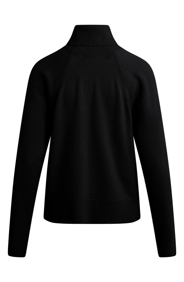 Favorite Daughter The Minimalist Cashmere Turtleneck Sweater, Alternate, color, Black