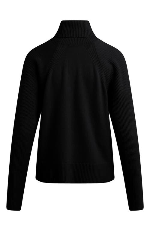 Favorite Daughter The Minimalist Cashmere Turtleneck Sweater In Black