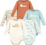 Hudson Baby Essential Long-sleeve Cotton Bodysuit Set