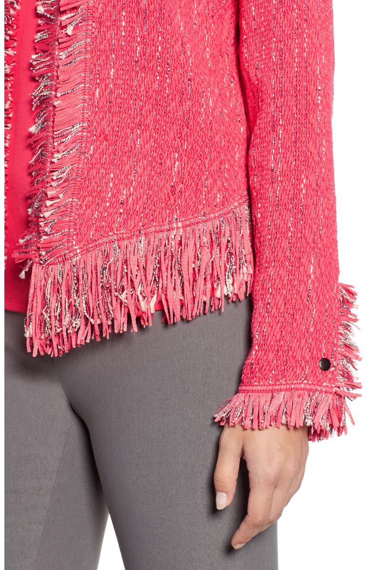 Fancy Fringe Jacket, Alternate, color, WATERMELON