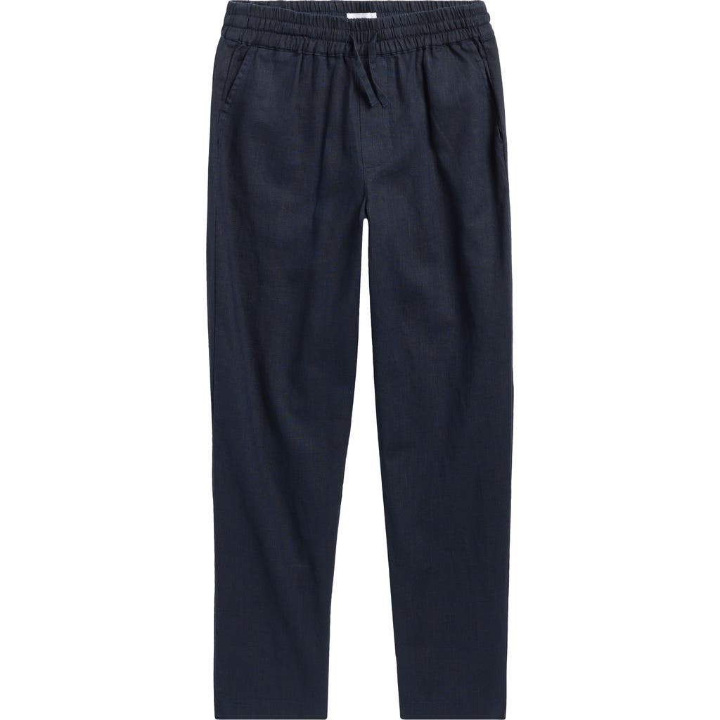 Reiss Kids' Wilfred Linen Pants In Black