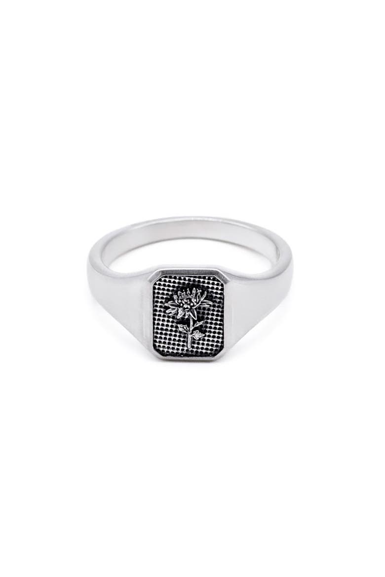 Silver Chrysanth Ring, Main, color, SILVER