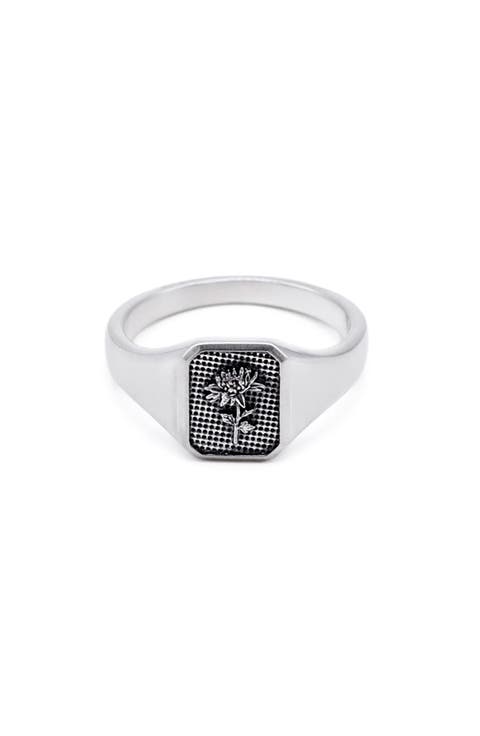 Silver Chrysanth Ring
