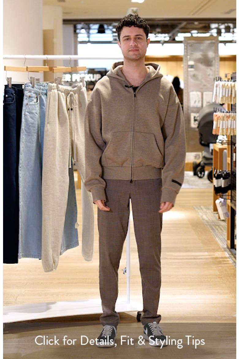 Fear of God Essentials Classic Fit Fleece Zip Hoodie (Men) | Nordstrom