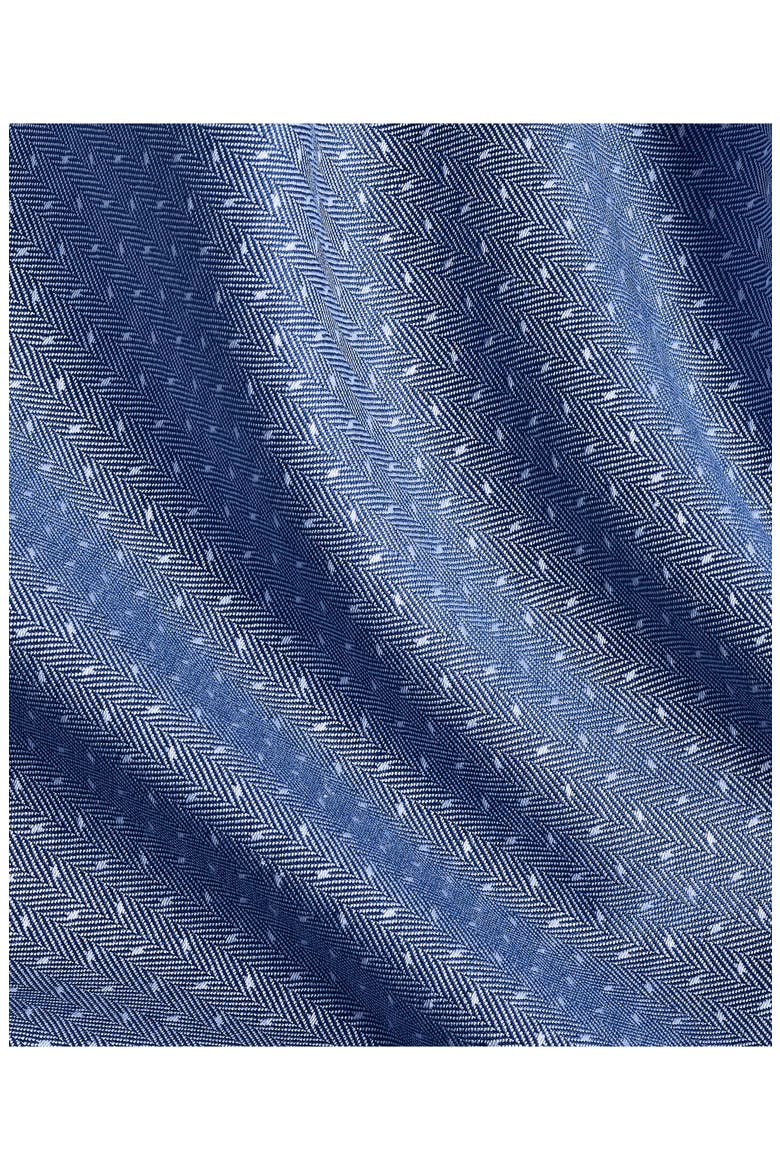 Trim Fit Navy Micropattern Cotton Dobby Dress Shirt, Alternate, color, NAVY