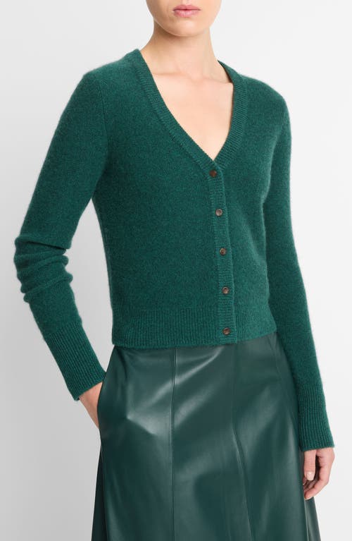 VINCE VINCE BOILED CASHMERE CARDIGAN 