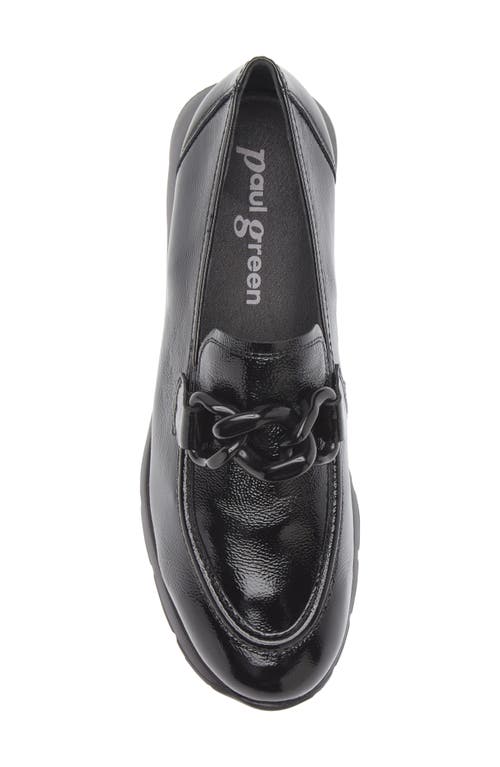 Paul Green Cleo Wedge Loafer In Black