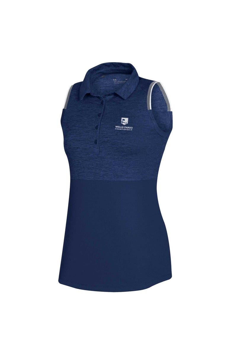 Under Armour Women's Under Armour Navy Wells Fargo Championship Playoff Sleeveless Polo, Alternate, color, Navy