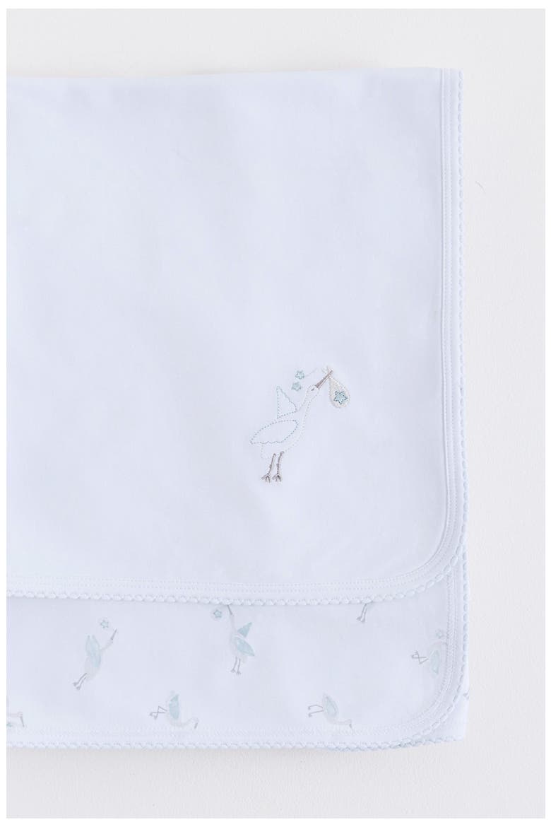 Small Blanket Welcome Boys, Alternate, color, Light Blue