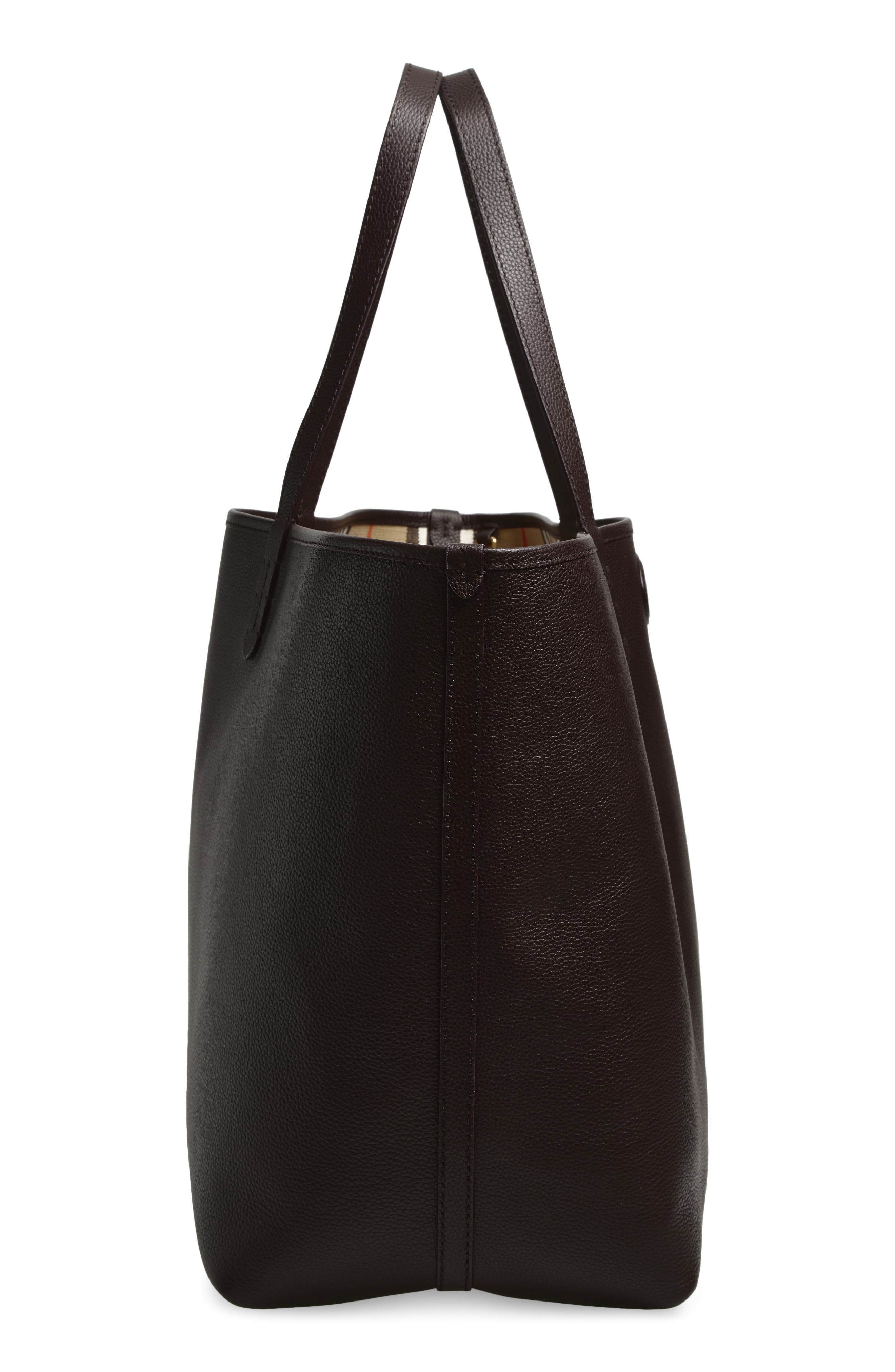 Burberry Large Reversible East/West Tote, Alternate, color, Sand/ Peat