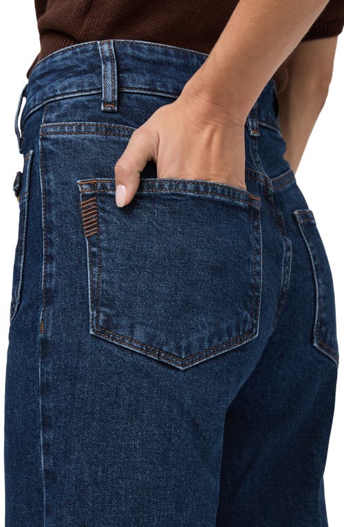 Paige Sasha Patch Pocket High Waist Wide Leg Jeans In Blue