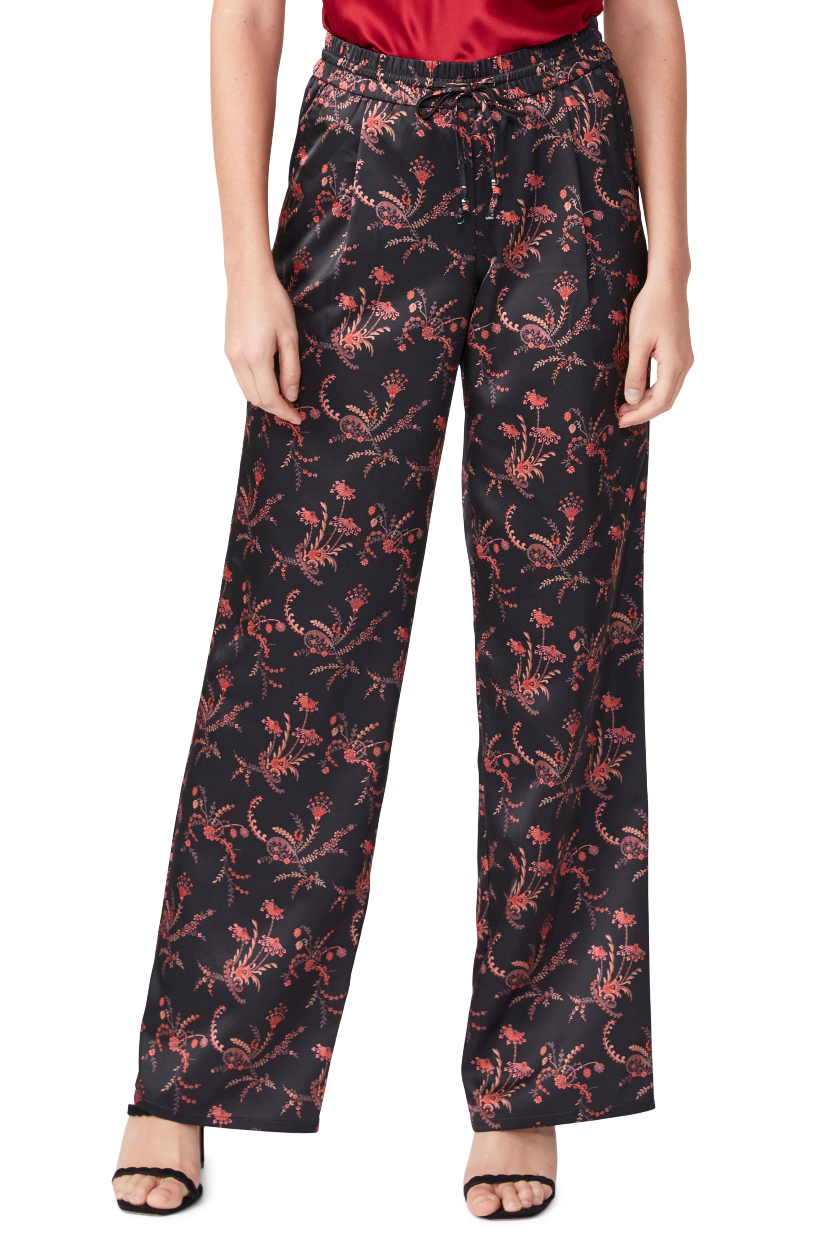 PAIGE Solynne Floral Wide Leg Pants