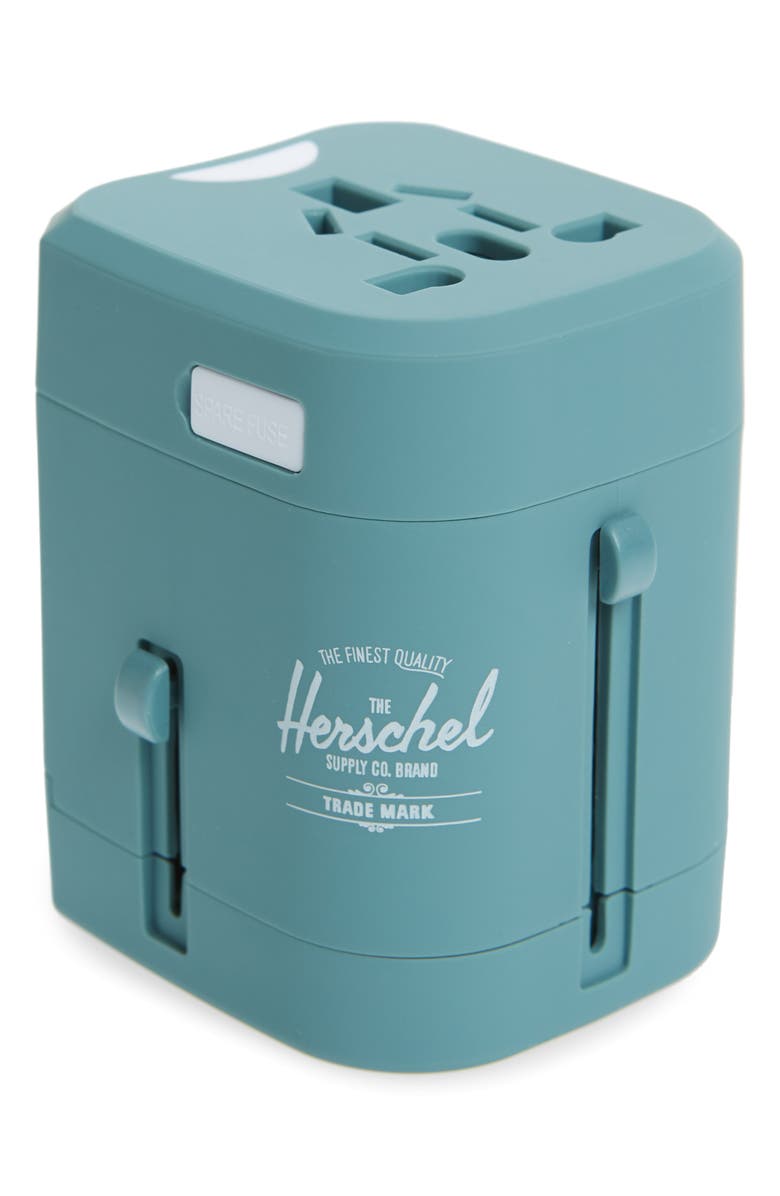 Herschel Supply Co. Travel Adapter, Main, color, 