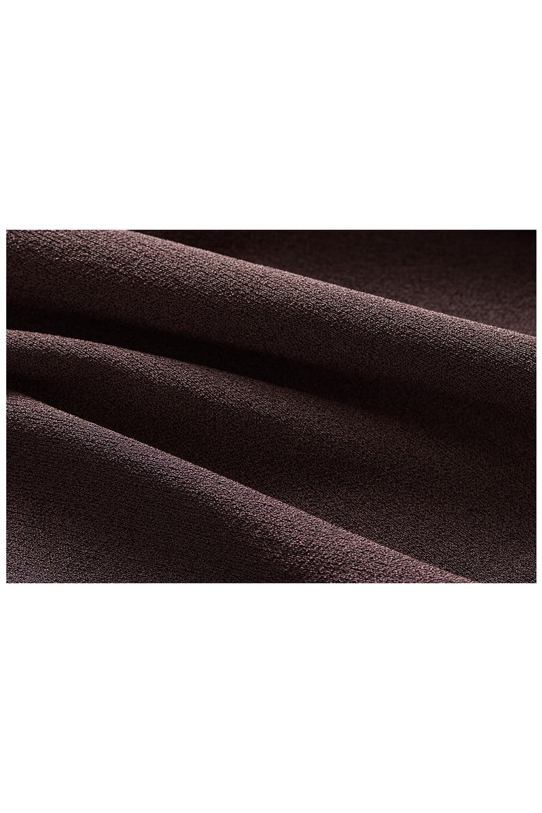 Long Sleeve A-Line Midi Dress, Alternate, color, CACAO