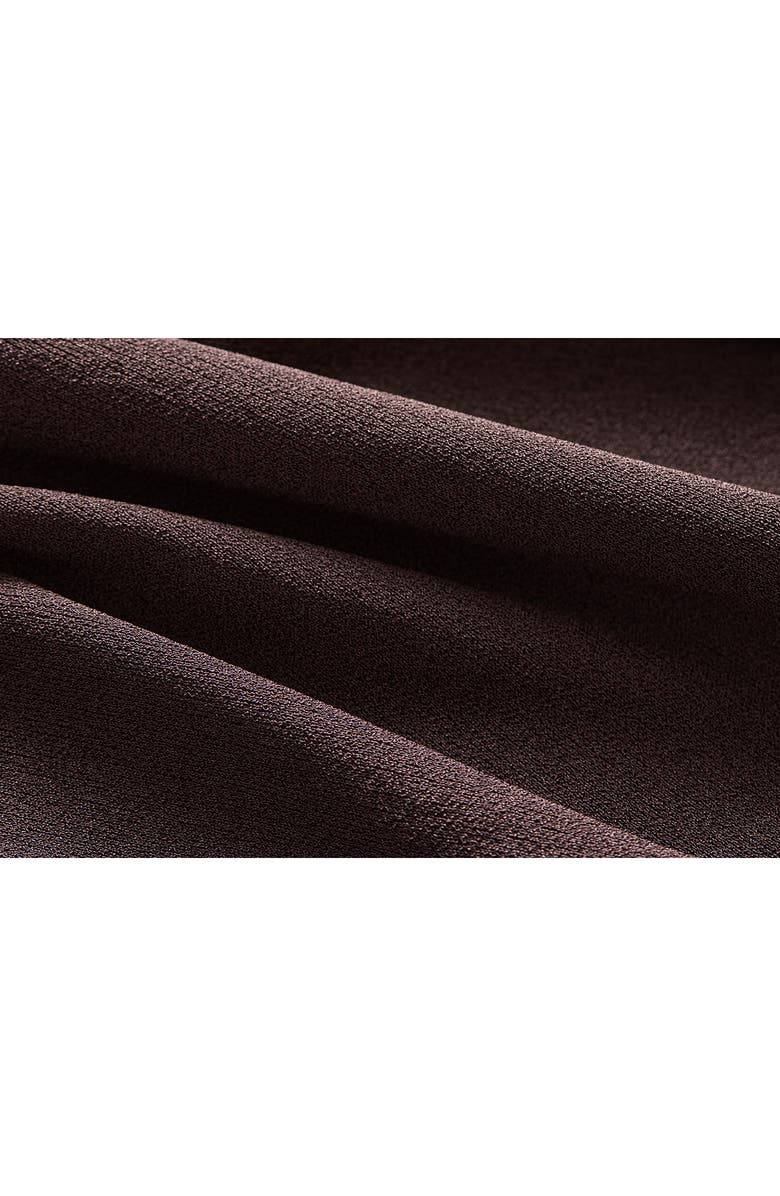 Theory Long Sleeve A-Line Midi Dress, Alternate, color, Cacao