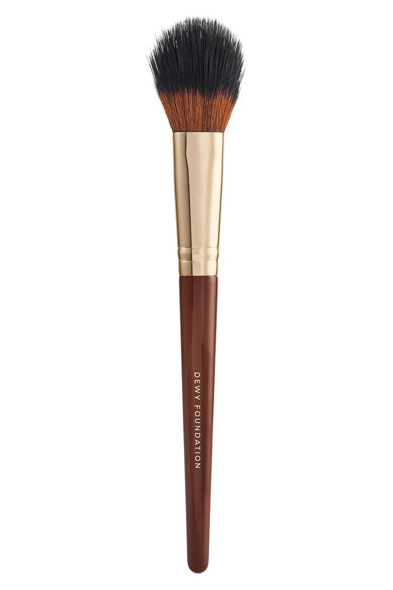 Pantherine Dewy Foundation Brush, Alternate, color, BROWN