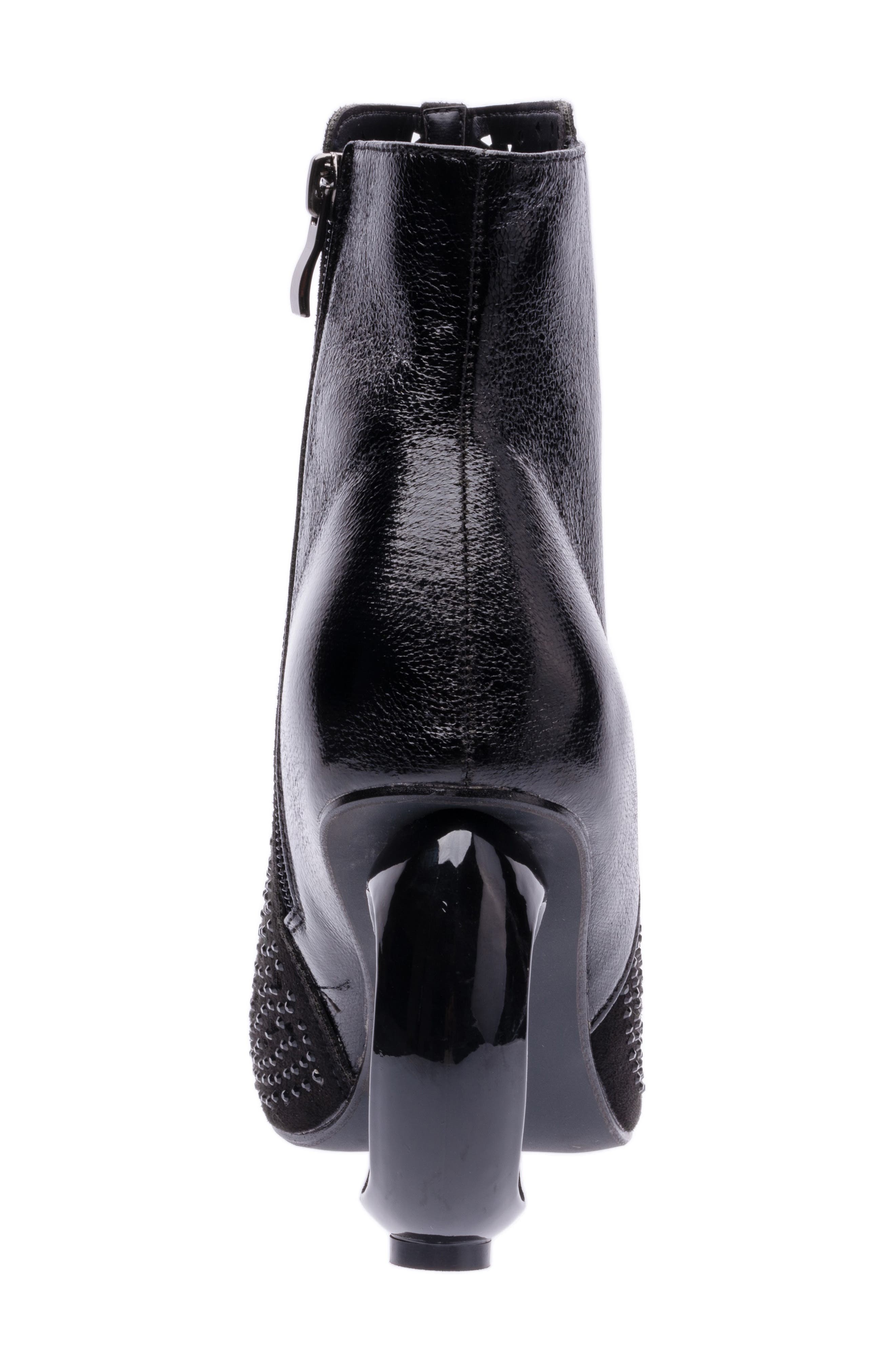 LADY COUTURE Breeze Rhinestone Pointed Toe Bootie, Alternate, color, Black