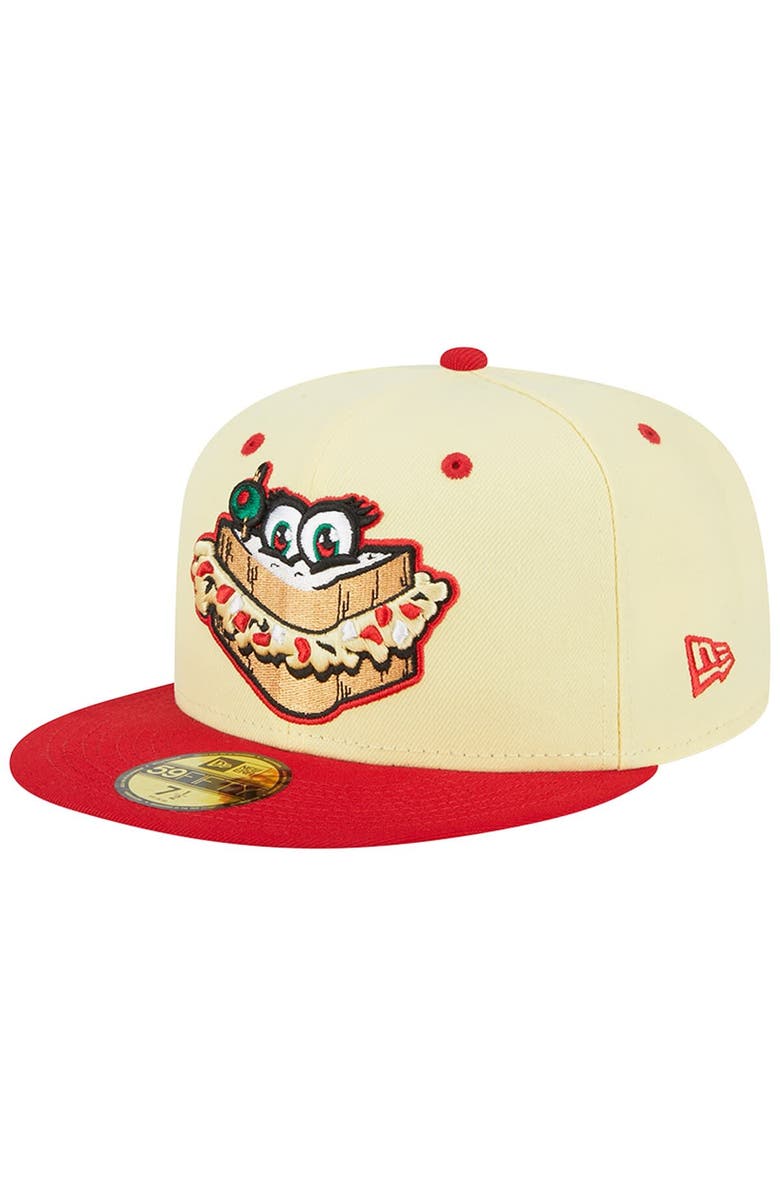 New Era Men's New Era Yellow Augusta GreenJackets Theme Nights Augusta Pimento Cheese 59FIFTY Fitted Hat, Main, color, Yellow