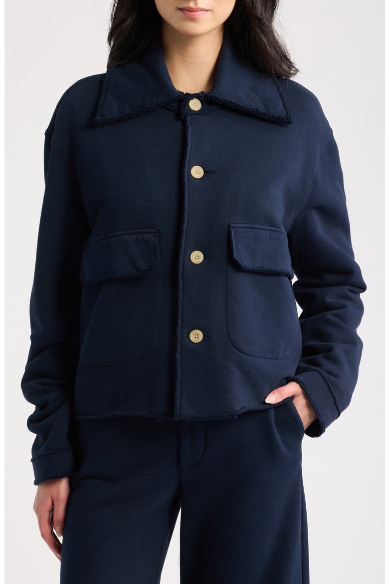 Rowan Crop Utility Jacket, Alternate, color, CLASSIC NAVY