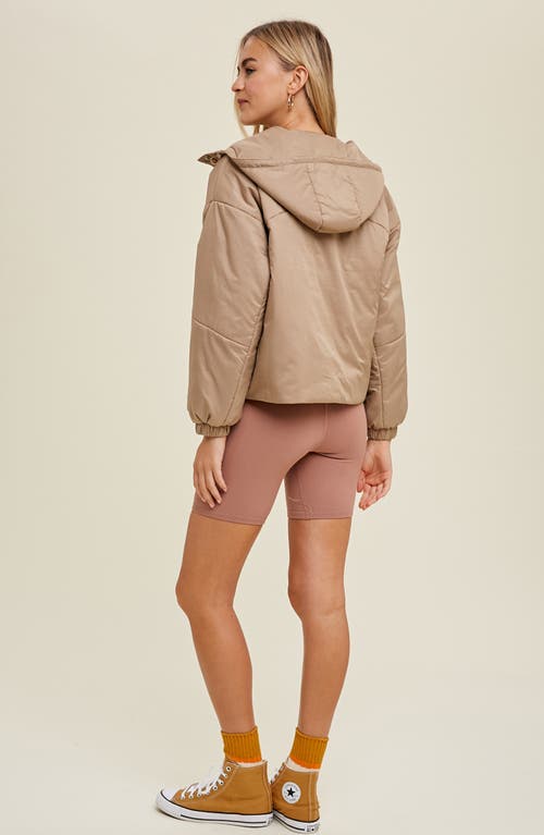 WISHLIST WISHLIST HOODED NYLON ANORAK JACKET 