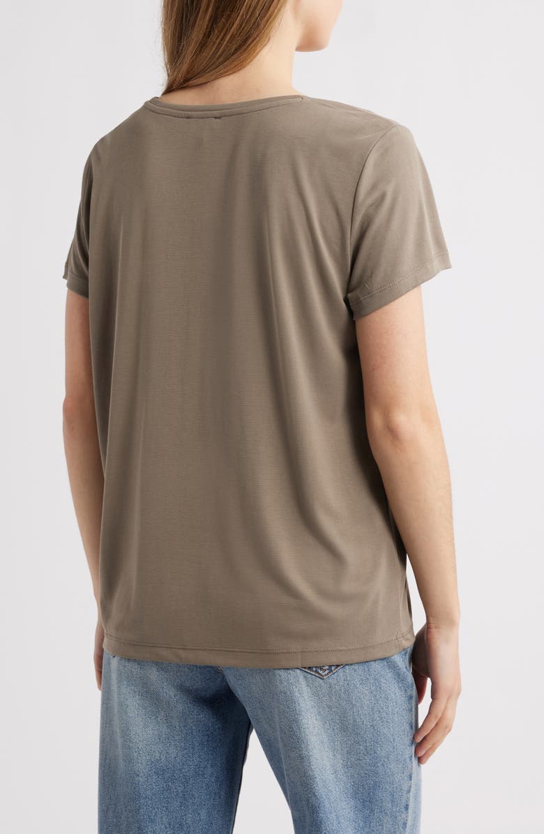 Mavi Jeans Crewneck Tencel<sup>®</sup> Lyocell Blend T-Shirt, Alternate, color, Morel