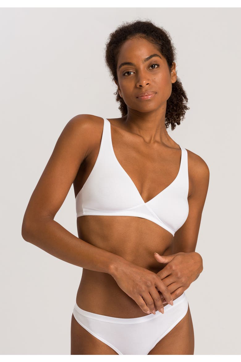 Cotton Sensation Soft Cup Bra, Alternate, color, White
