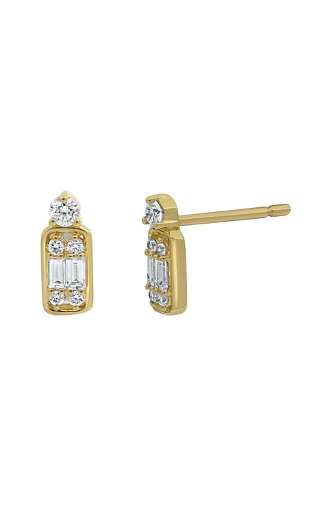 Mika Cluster Diamond Stud Earrings
