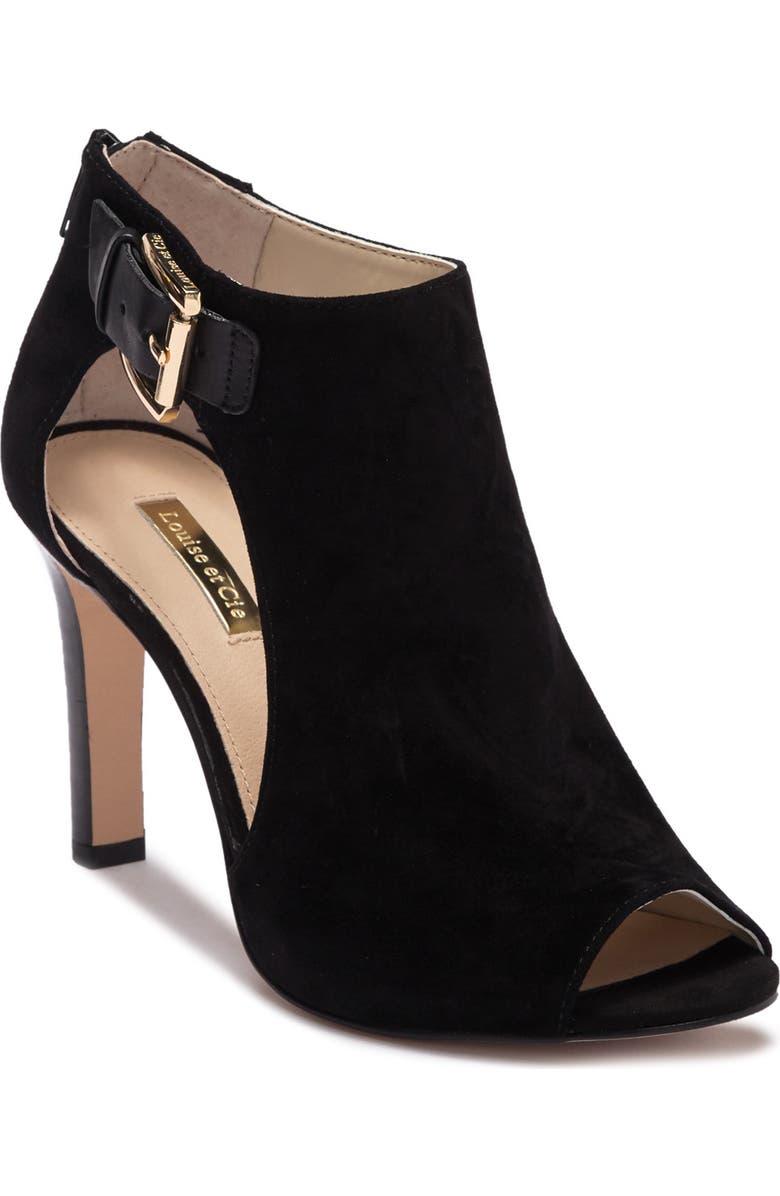 Louise et Cie Olivia Cutout Peep Toe Bootie, Alternate, color,