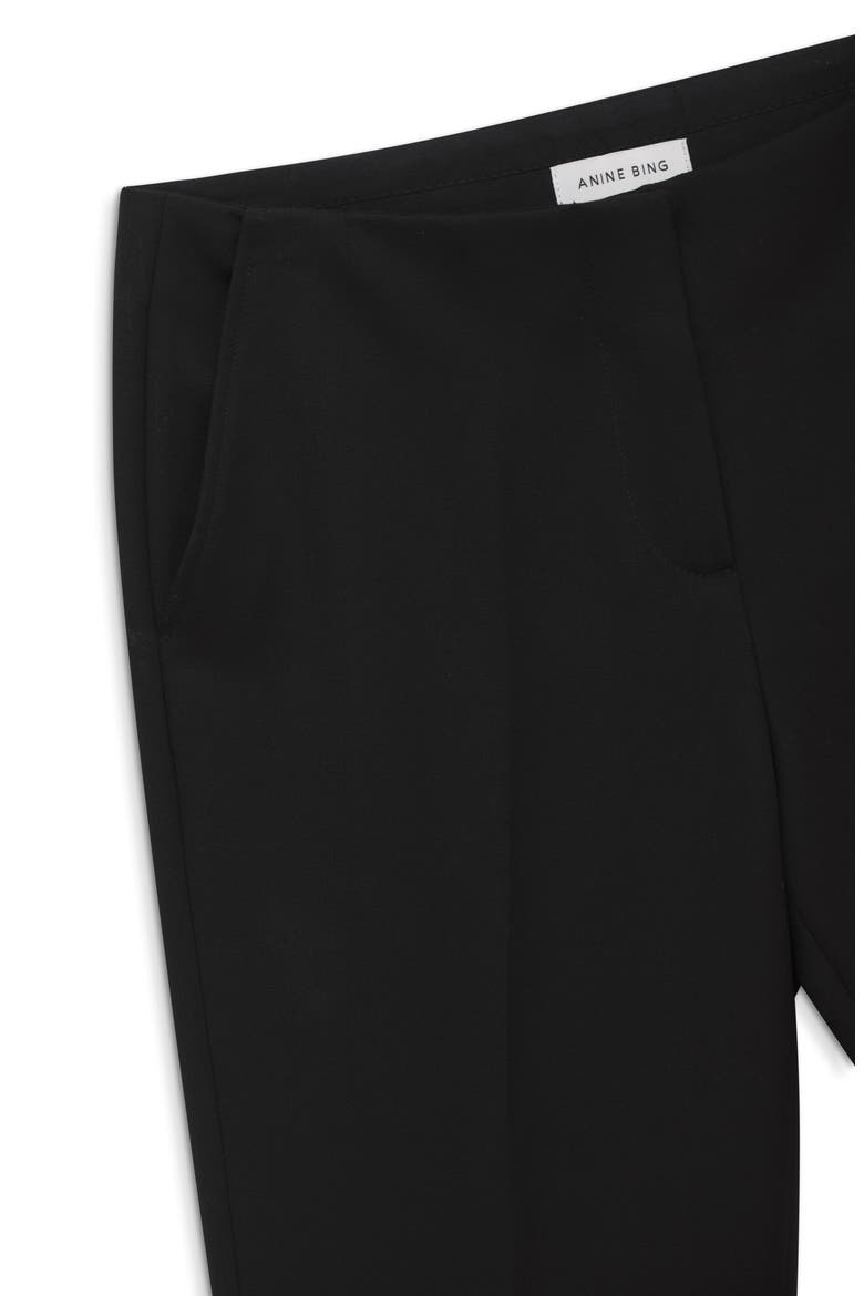 Lula Wool Straight Leg Pants, Alternate, color, BLACK