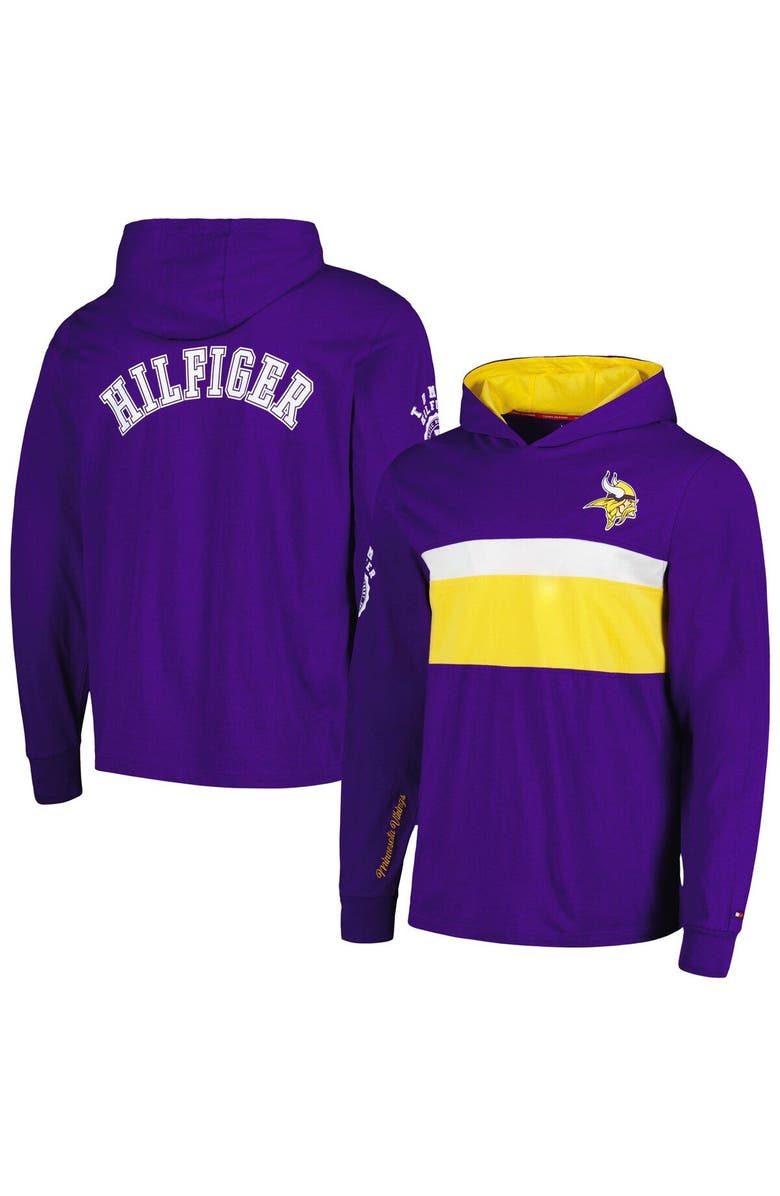 Tommy Hilfiger Men's Tommy Hilfiger  Purple Minnesota Vikings Morgan Long Sleeve Hoodie T-Shirt, Main, color, Purple