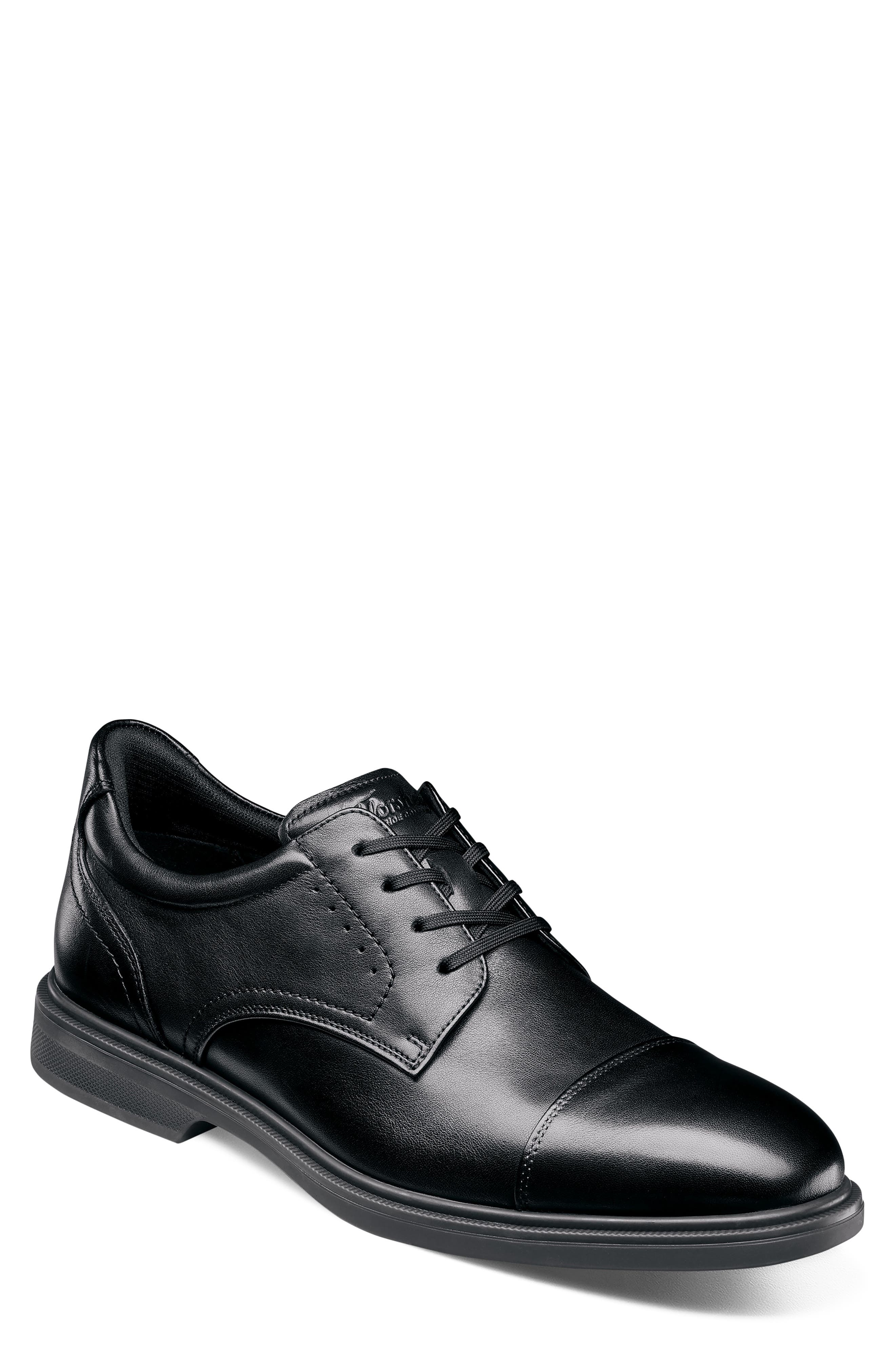 Highrise Cap Toe Oxford, Main, color, BLACK