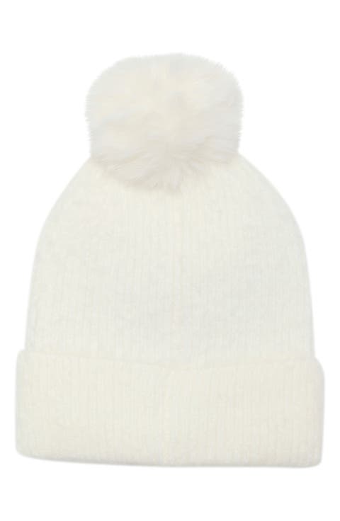 Heart Applique Pom Beanie