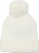 Nanette Lepore Heart Applique Pom Beanie