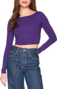 Susana Monaco Scoop Back Crop Top