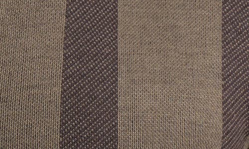 Spring + Mercer Stripe Polo Sweater In Gray