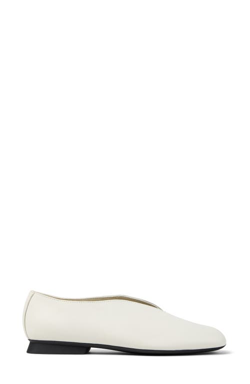 Camper Casi Myra Ballerina Shoes In White Natural